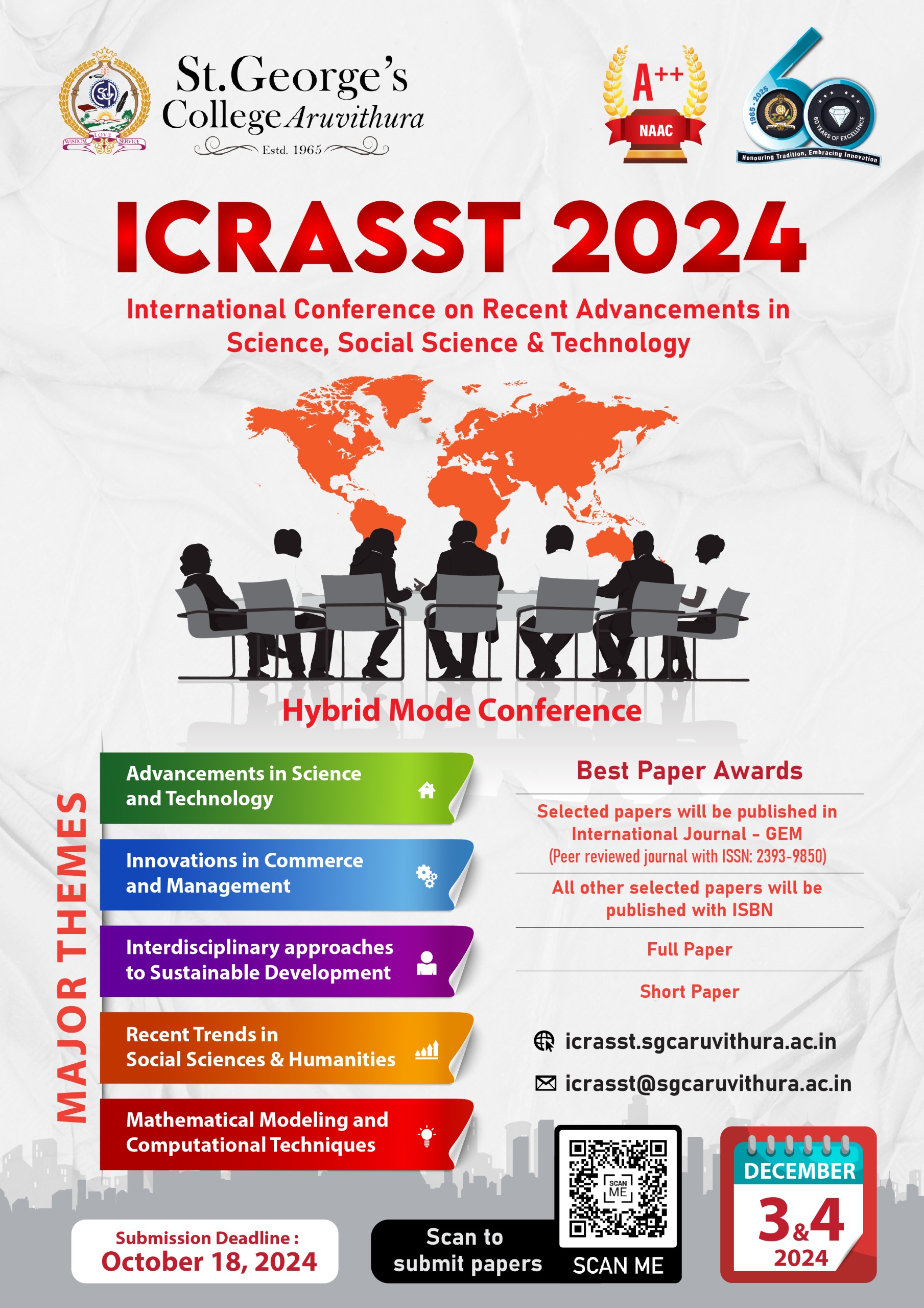 International Conference on Recent Advancements in Science, Social Science, and Technology (ICRASST)